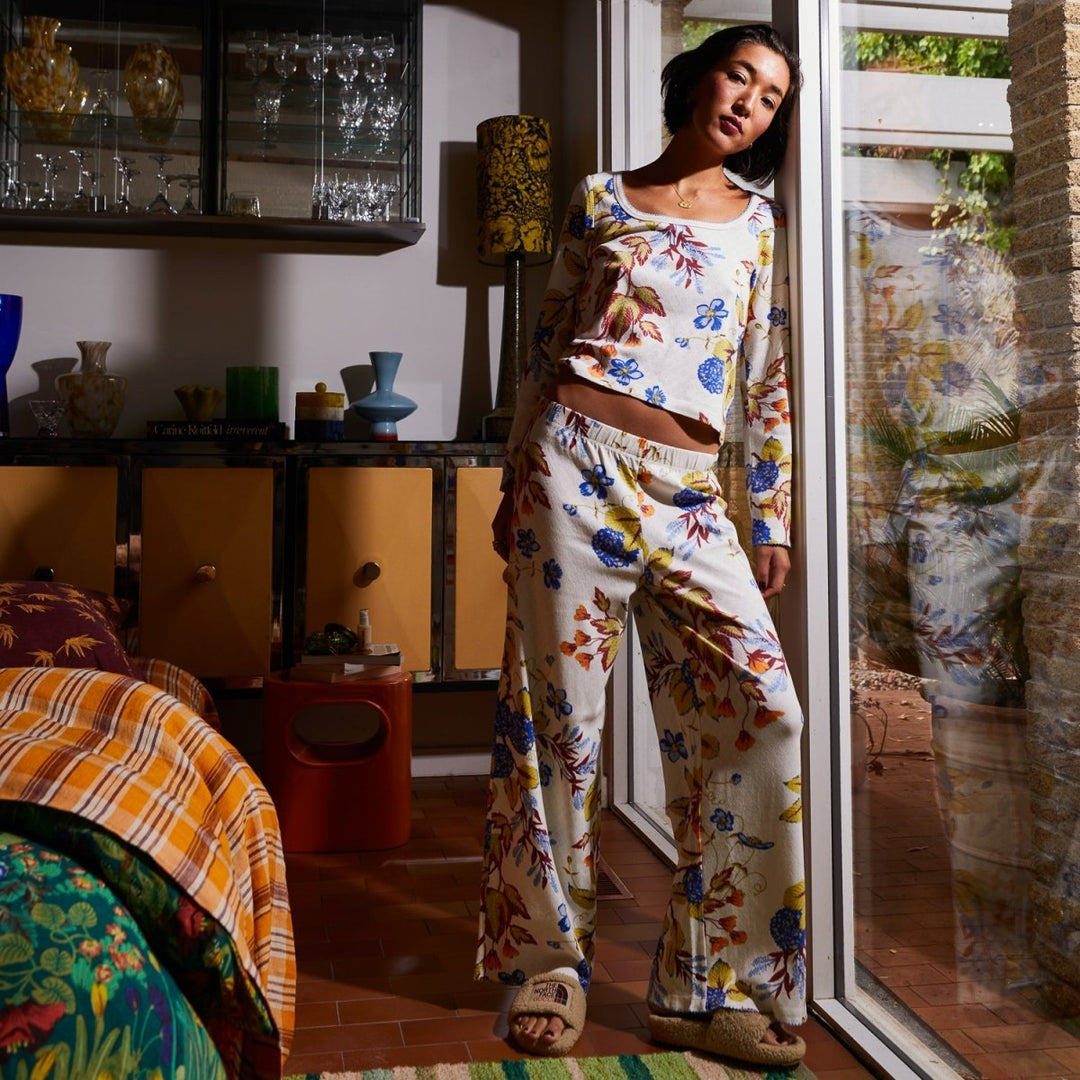 Babette Pointelle Pyjama Set Sage & Clare