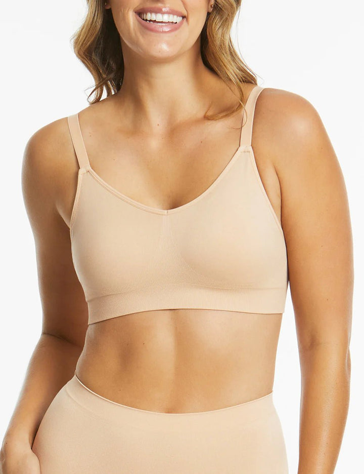 Bare Essentials Mesh Support Wire Free bra - Black Undergarments Ambra