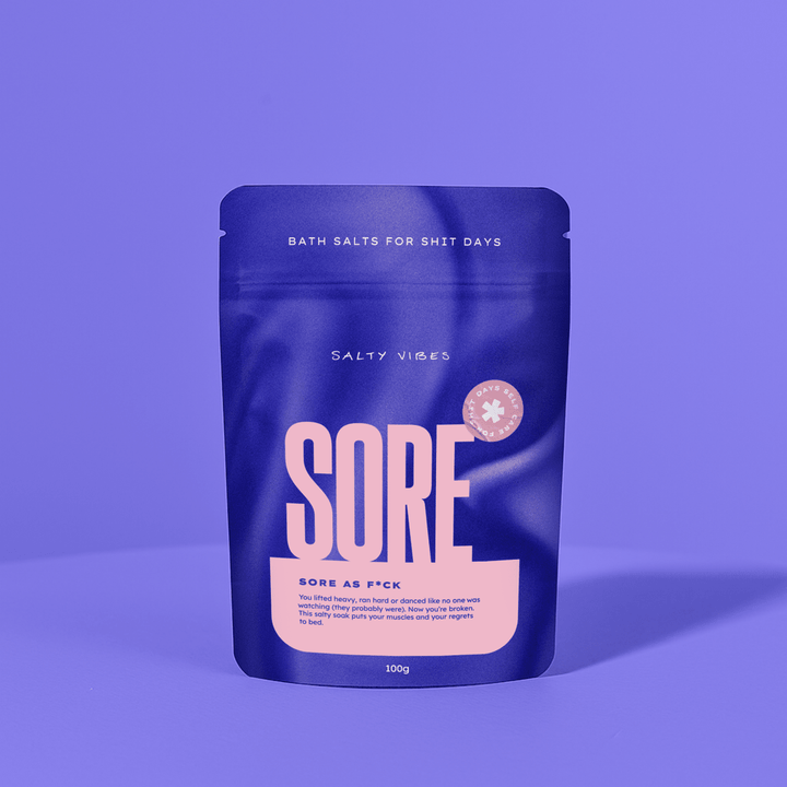 BATH SALTS | SORE AS FUCK 100g Salty Vibes