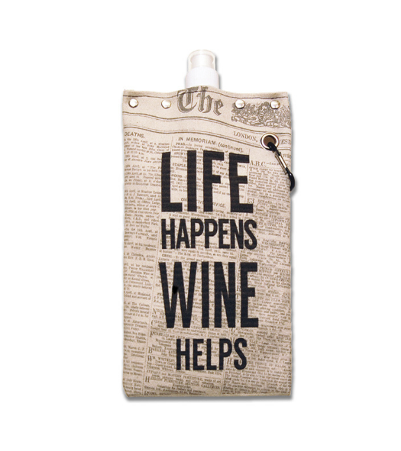 Life Happens Wine Helps Canteen for Wine & Water (25oz) CapaBunga®