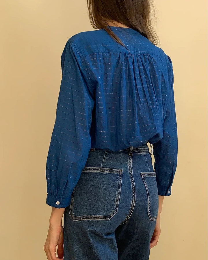 Bella Blouse Blue Blouse Marie Louise De Monteray