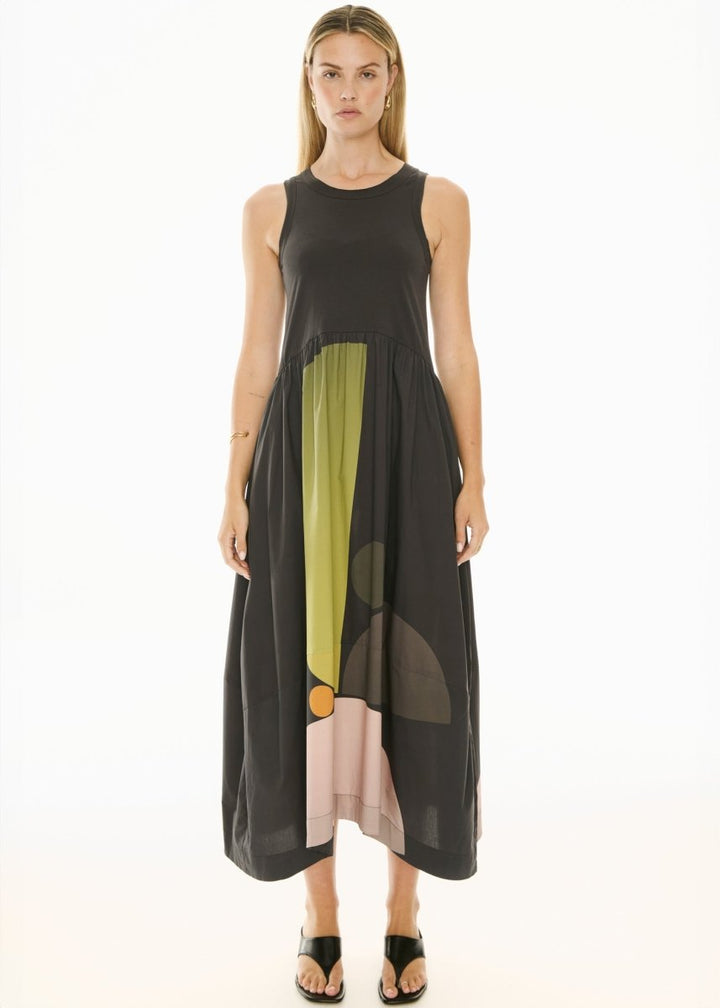 Belle Print Tank Dress - Art dress POL