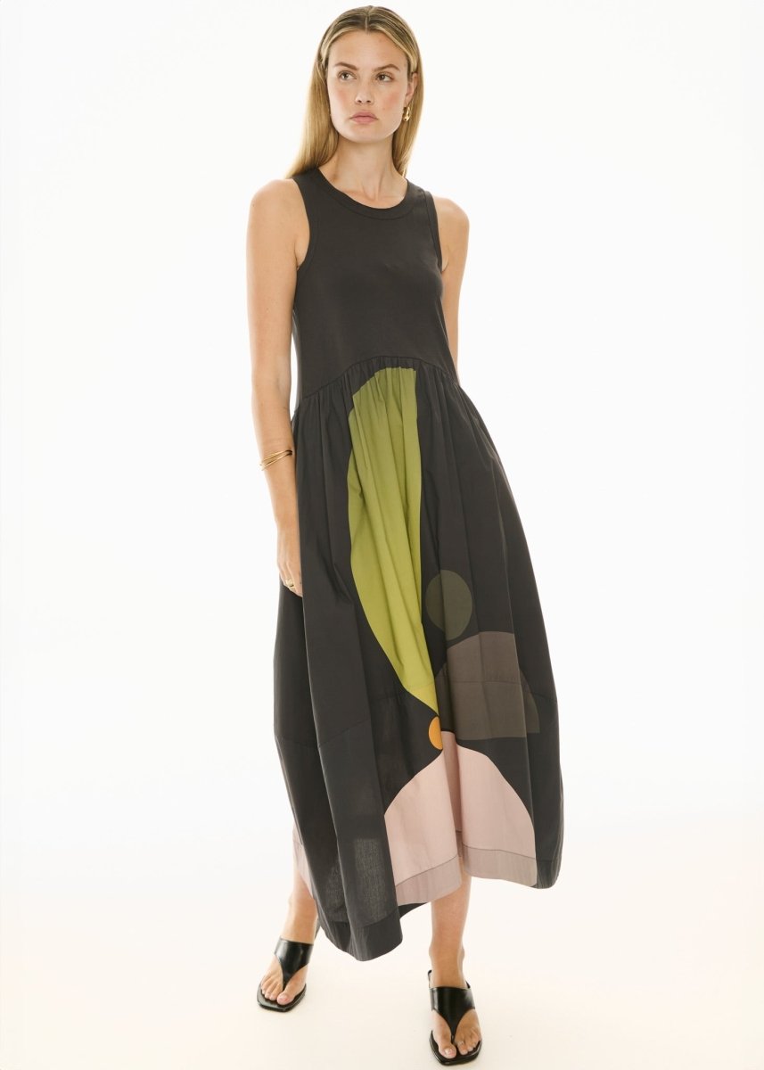 Belle Print Tank Dress - Art dress POL