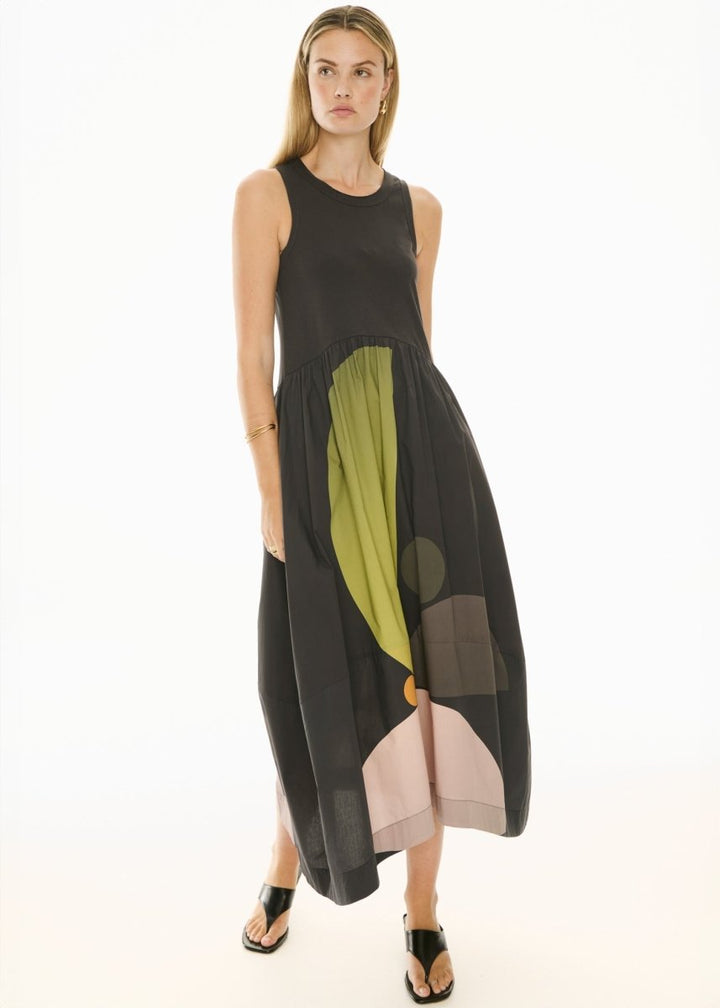 Belle Print Tank Dress - Art dress POL