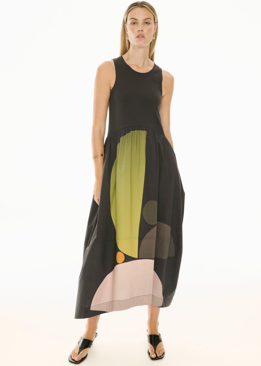 Belle Print Tank Dress - Art dress POL