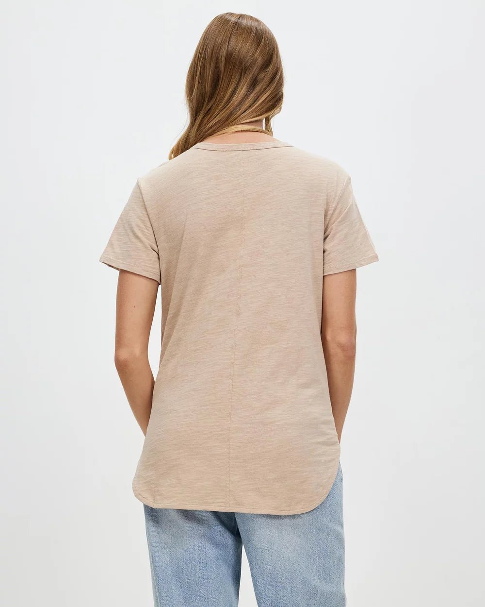 Betty Tee - Taupe Sweater White by FTL