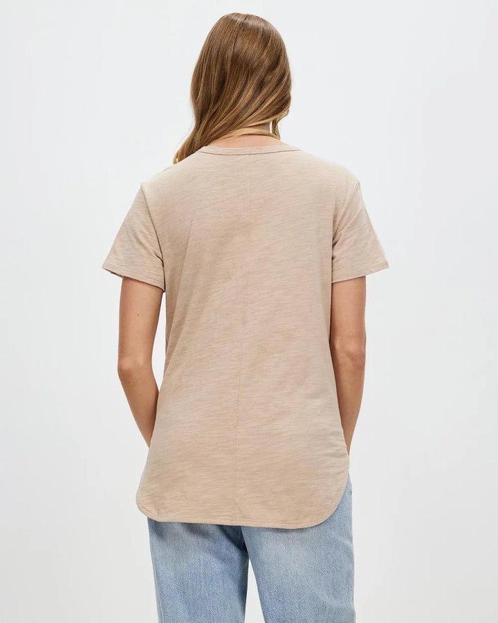 Betty Tee - Taupe Sweater White by FTL