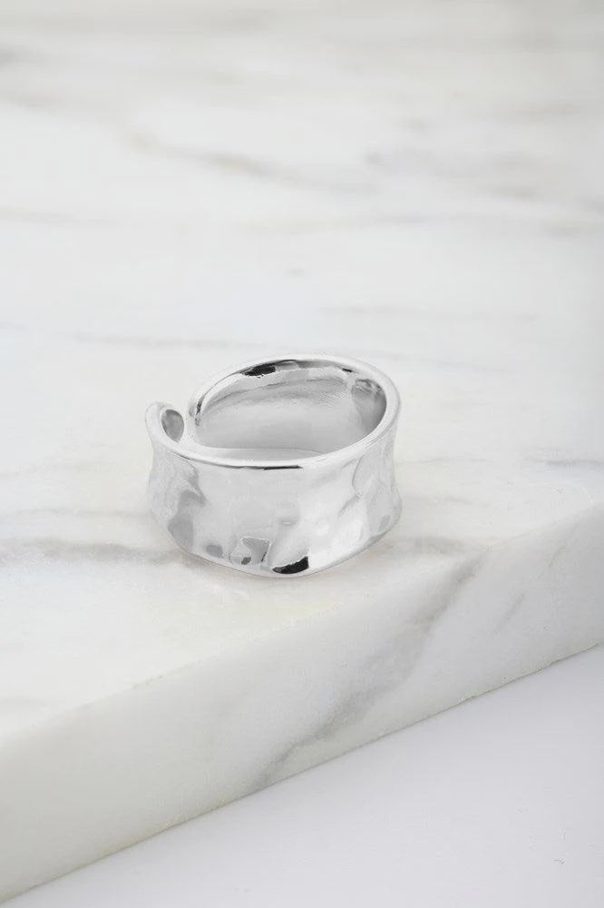 Bianca Adjustable Ring - Silver ring Zafino Jewellery