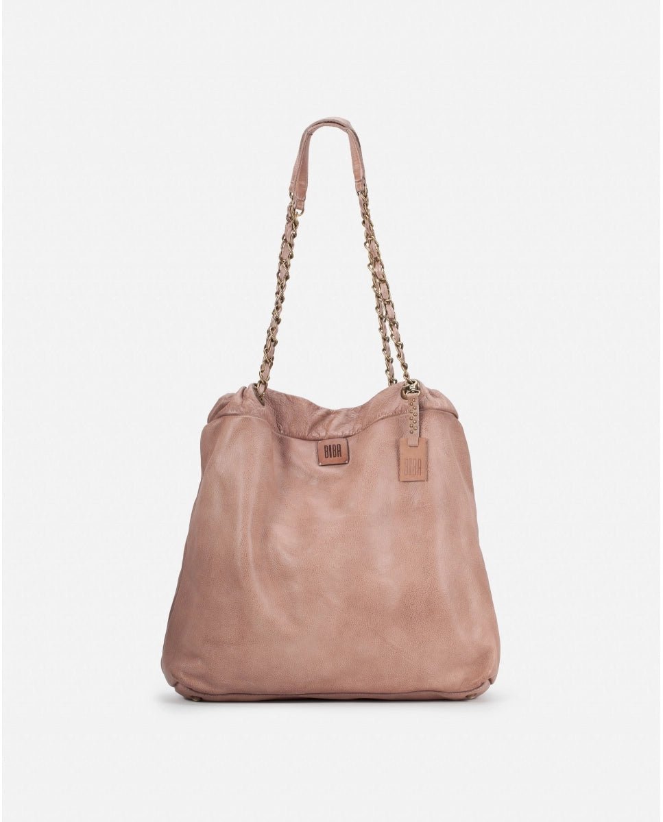 Biba Leather Bag - Lucy - Brown / Taupe / Mustard-LUC2L Handbags, Wallets & Cases Biba Taupe