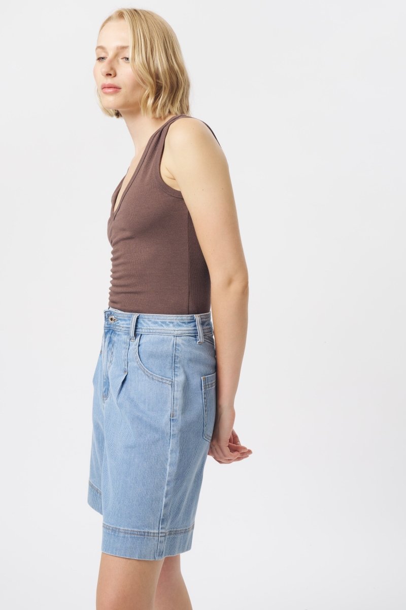 Bijou Short - Cord Light Blue Shorts Kireina