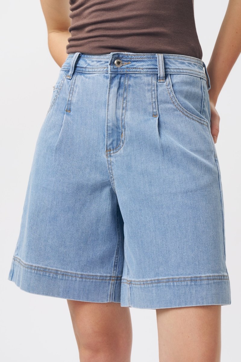 Bijou Short - Cord Light Blue Shorts Kireina