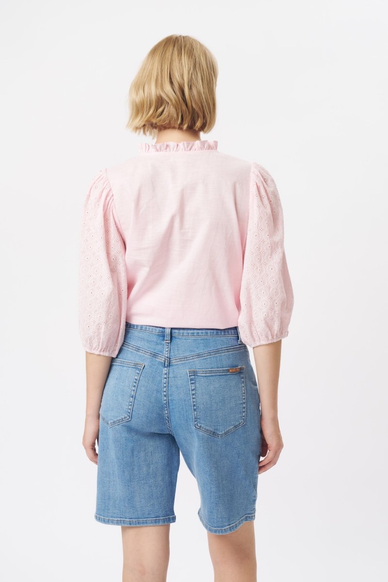 Bijou Short | Scallop Seam - 70s Blue Shorts Kireina