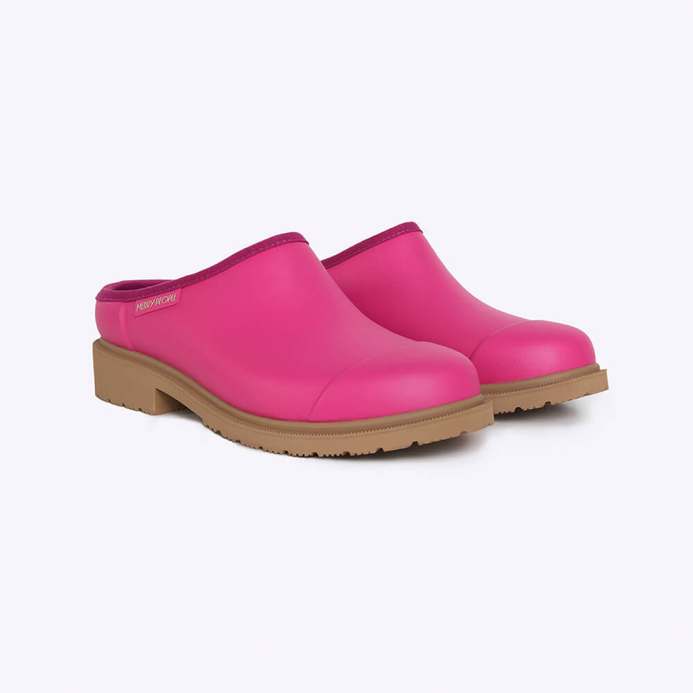 Billie Clog // Fuchsia Pink Gumboot Merry People