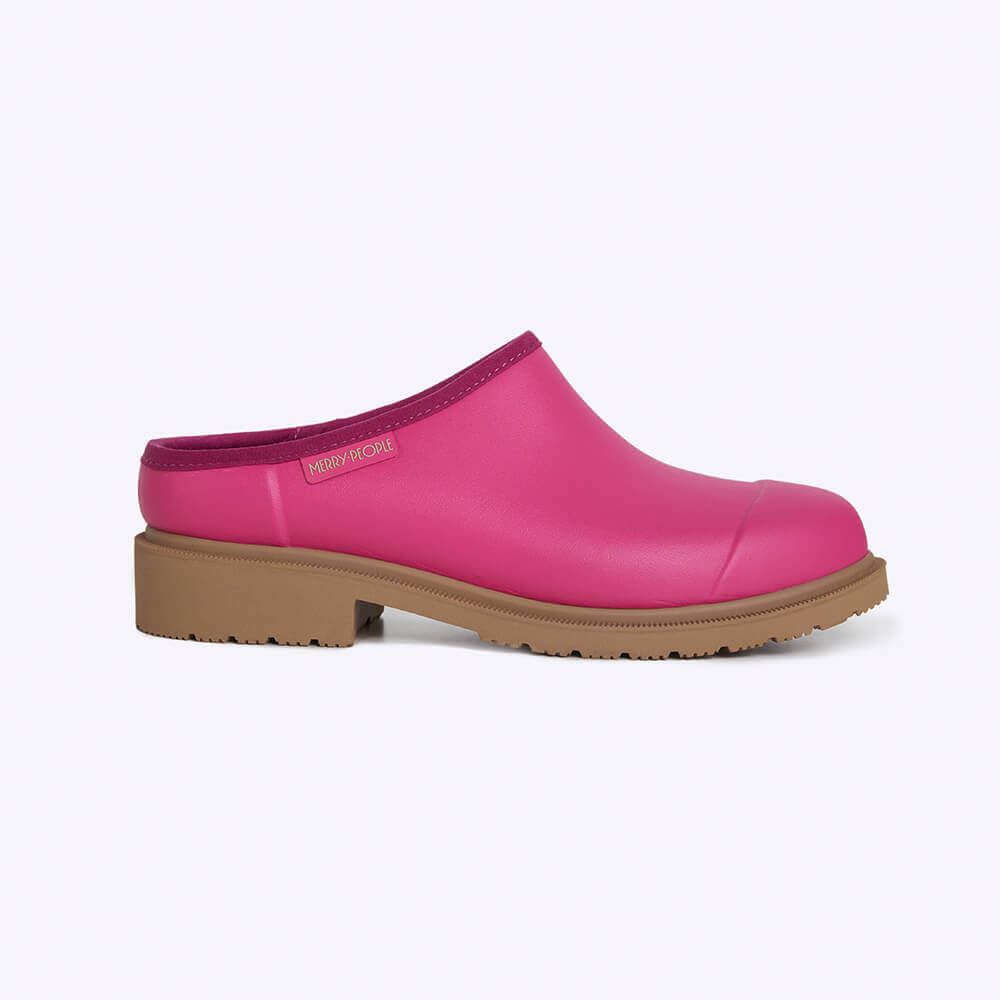 Billie Clog // Fuchsia Pink Gumboot Merry People