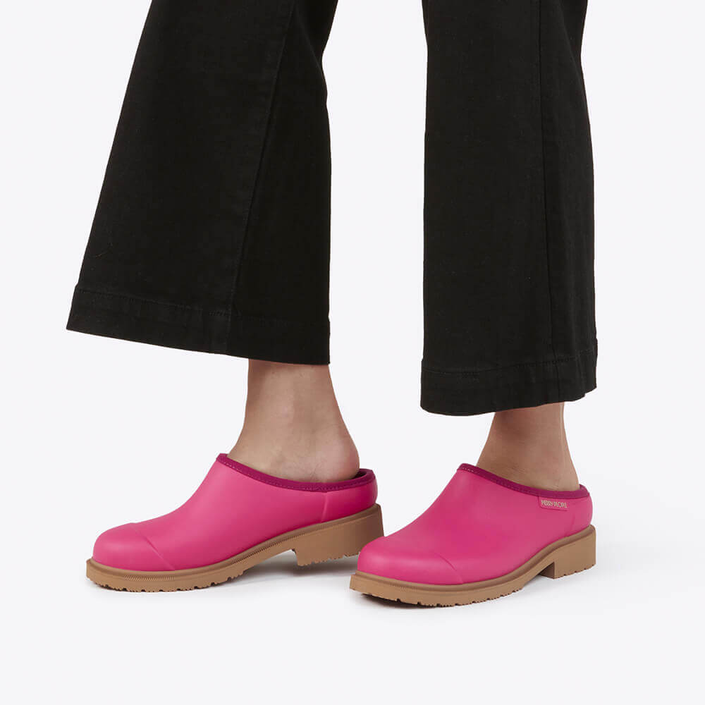 Billie Clog // Fuchsia Pink Gumboot Merry People