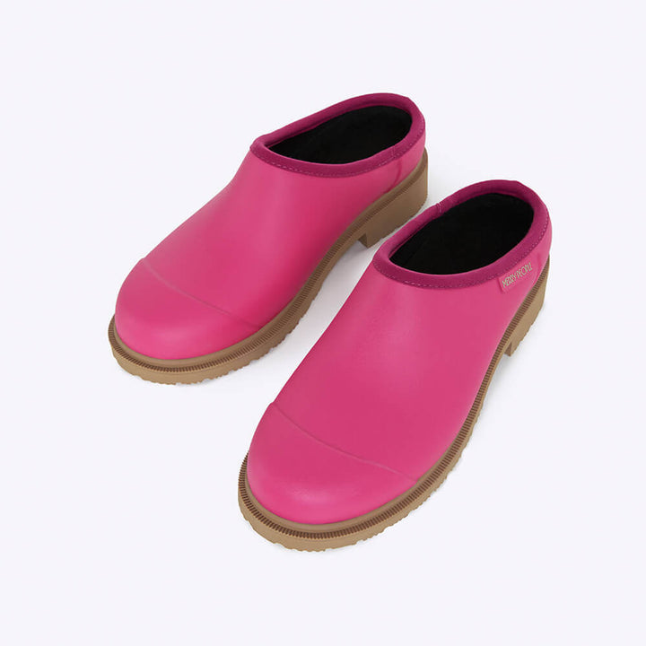 Billie Clog // Fuchsia Pink Gumboot Merry People
