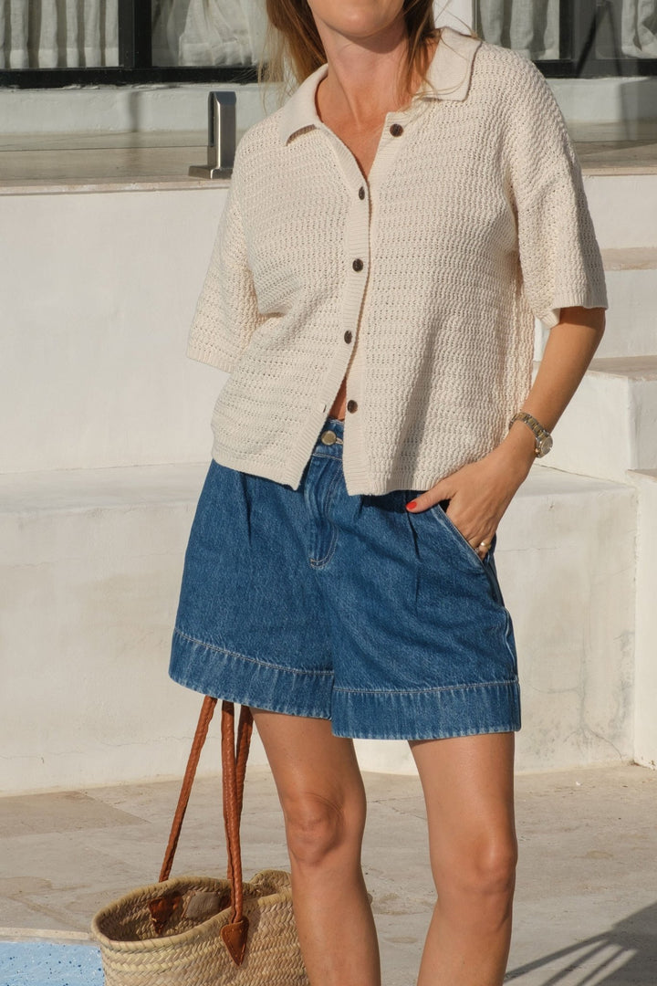 Billie Pleat Front Short - Stanleyandstone