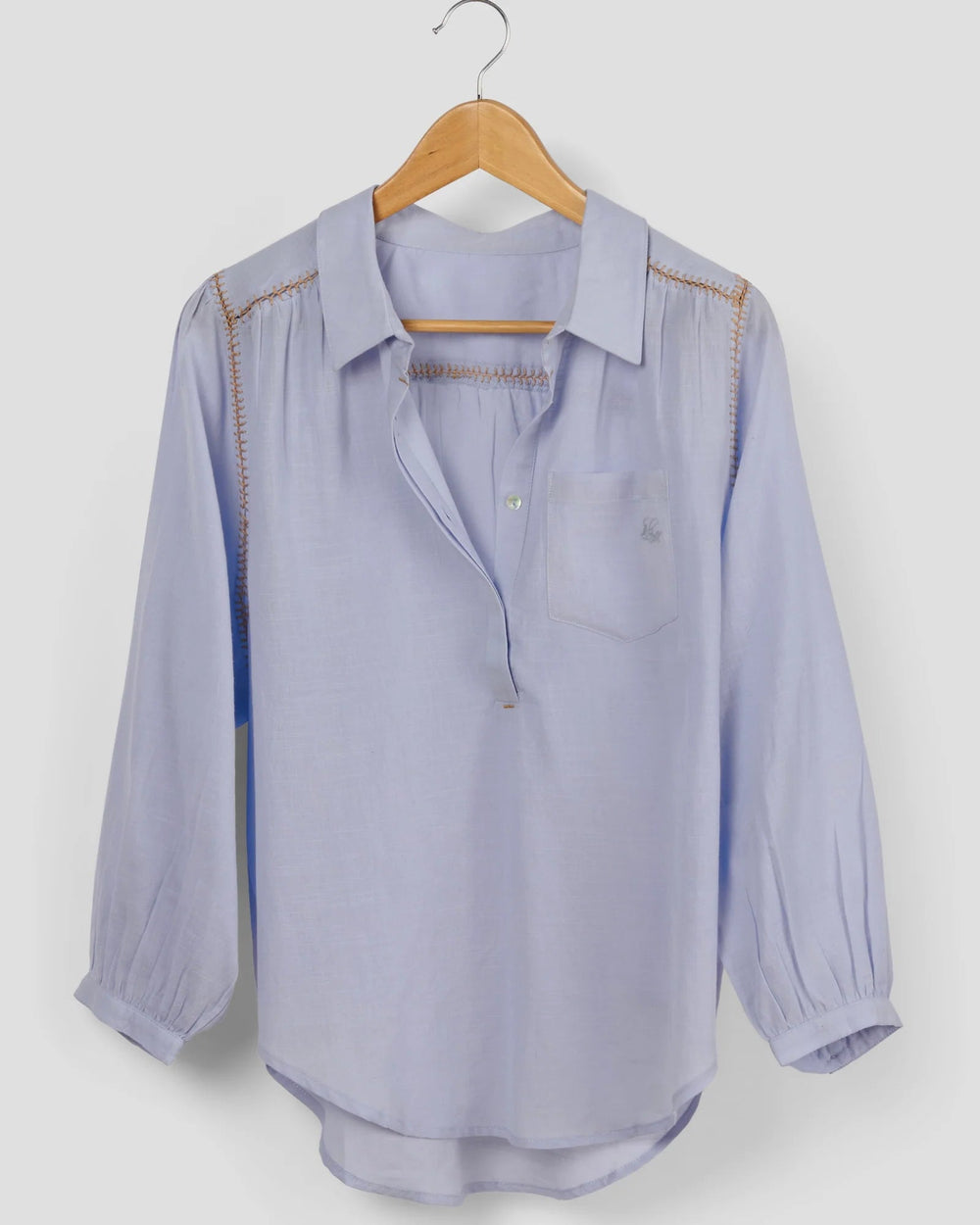 Birkin Blouse - Blue Blouse Marie Louise De Monteray