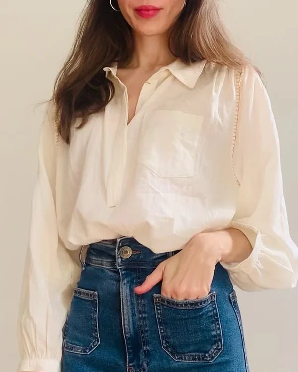 Birkin Blouse - Ecru Blouse Marie Louise De Monteray