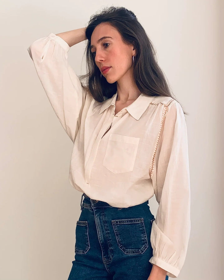 Birkin Blouse - Ecru Blouse Marie Louise De Monteray