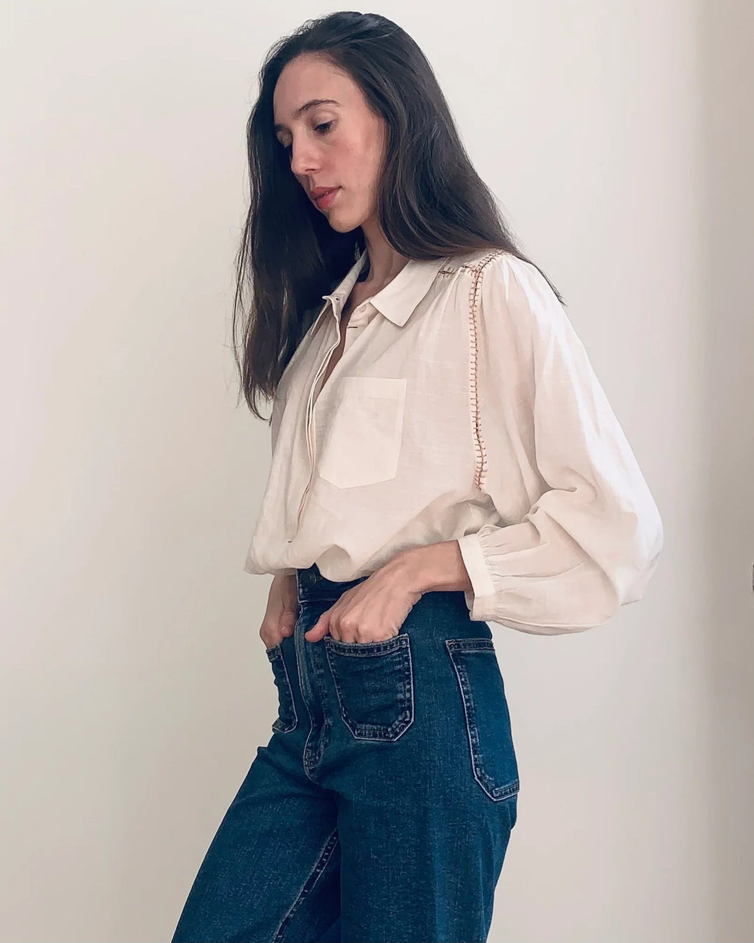 Birkin Blouse - Ecru Blouse Marie Louise De Monteray