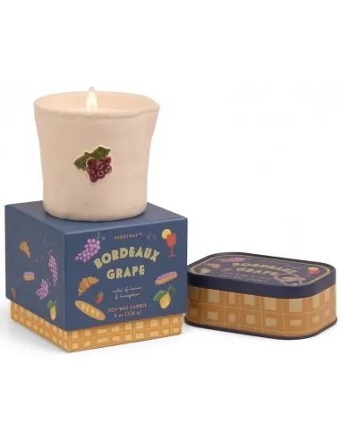 Bistro Grapes Printed Tin Candle - Bordeux Grape Candle PaddyWax