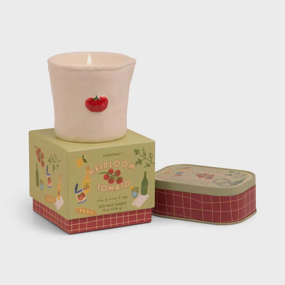 Bistro Tomato Printed Tin Candle - Heirloom Tomato PaddyWax