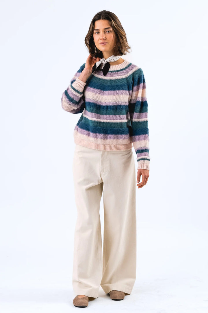 Bjork Jumper Knit LS - Lavender knit Lollys Laundry