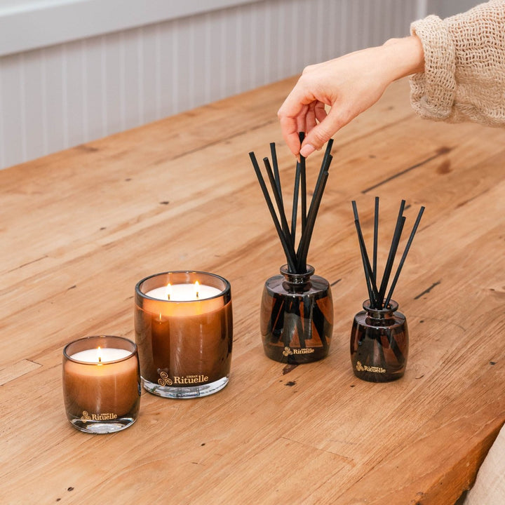 Black Amber, Rosewood &amp; Cedar Mini Fragrance Diffuser Set | 90ml - Stanleyandstone