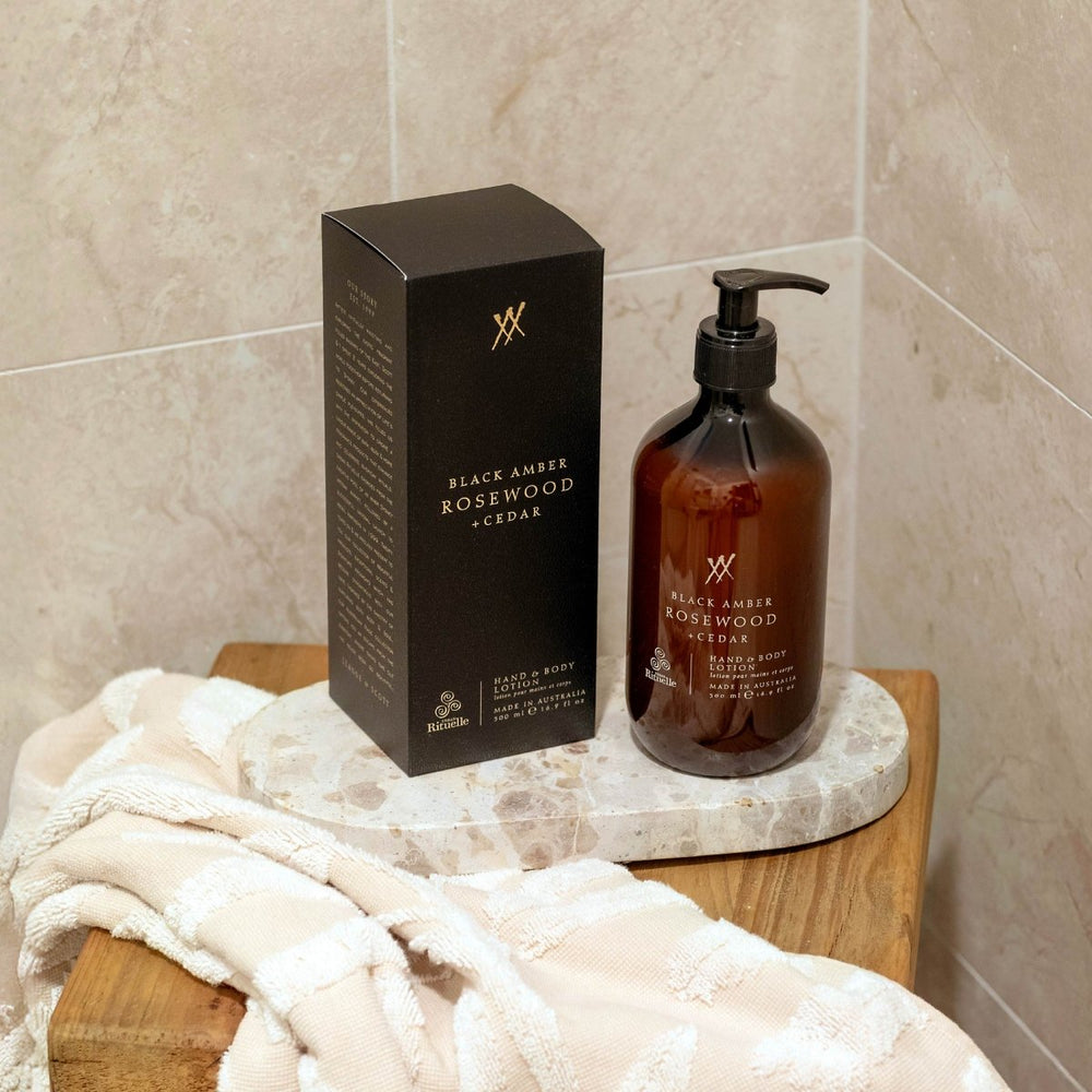 Black Amber, Rosewood & Cedar<br> Hand & Body Lotion | 500ml Urban Rituelle