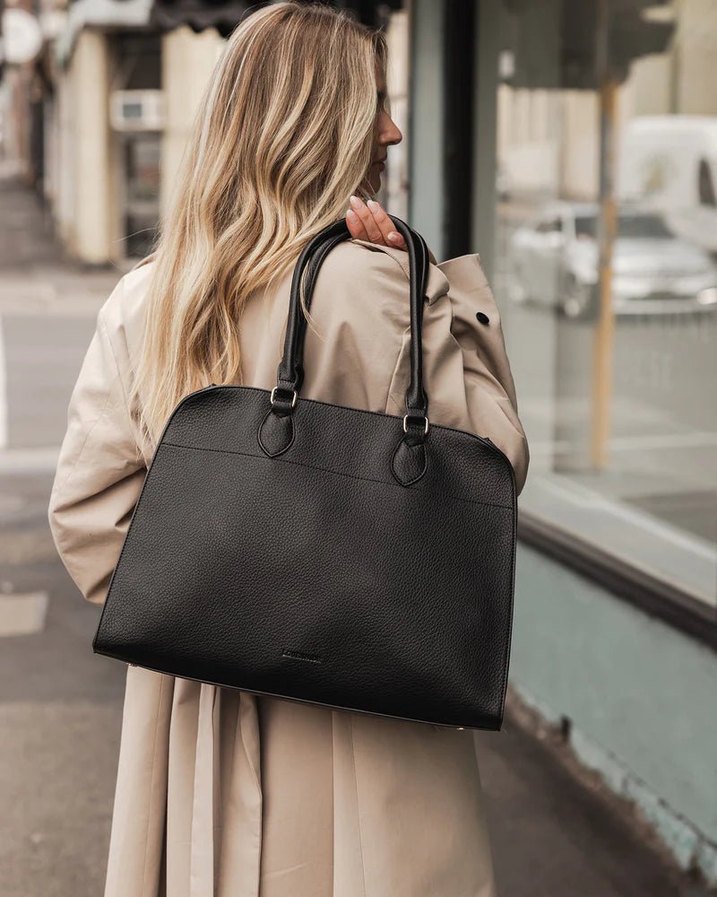 Blaire Tote Bag - Black Handbag Louenhide