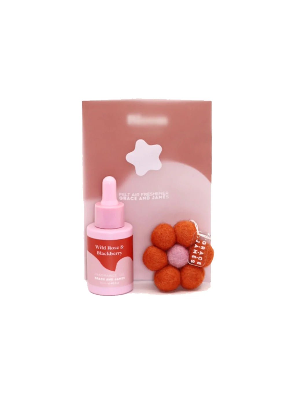 Bloom Collection - Wild Rose & Blackberry Felt Air Freshener air freshener Bloom Collection