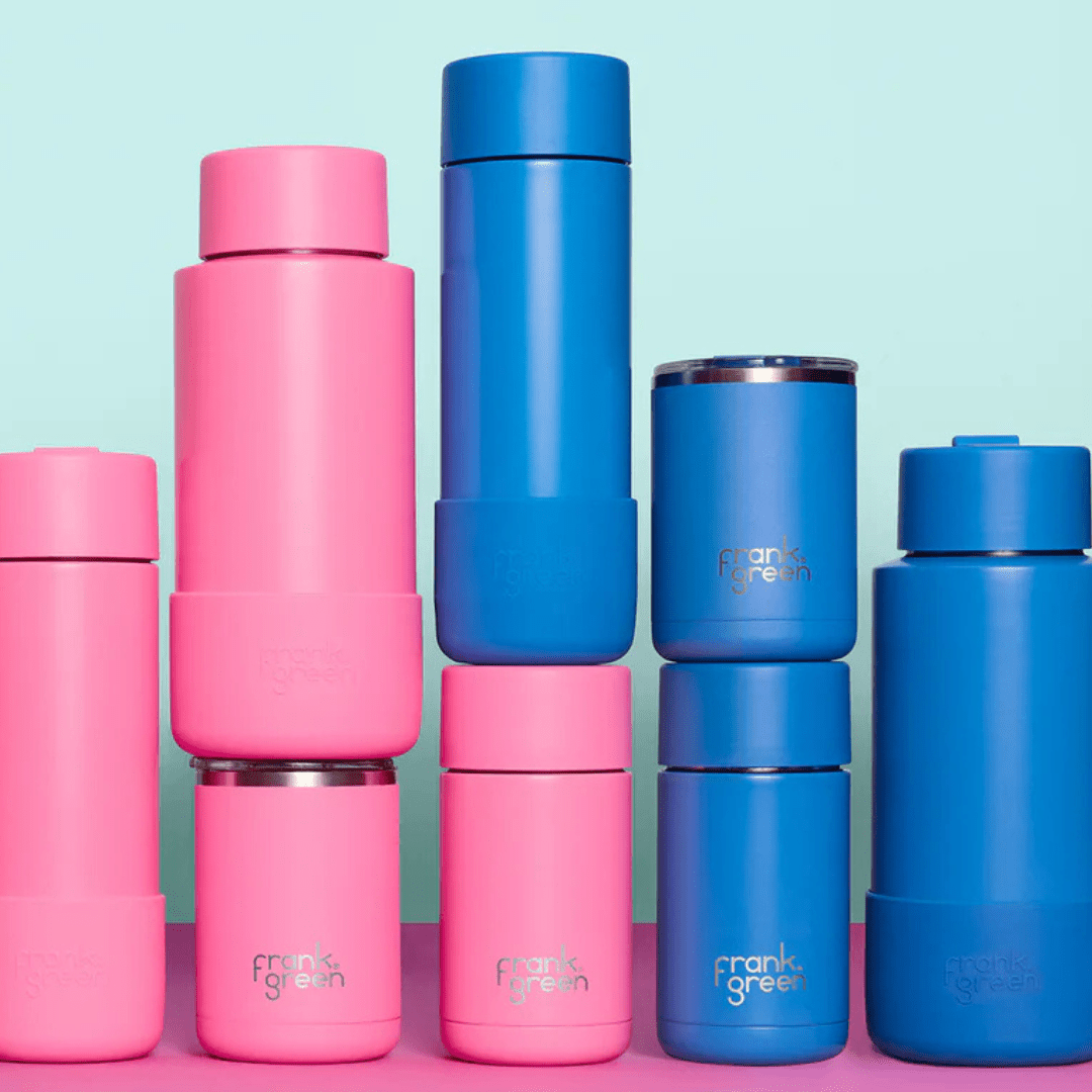 Blue Lagoon 34oz / 1 Ltr Stainless Steer Ceramic Reusable bottle Limited Edition Drink Bottles Frank Green