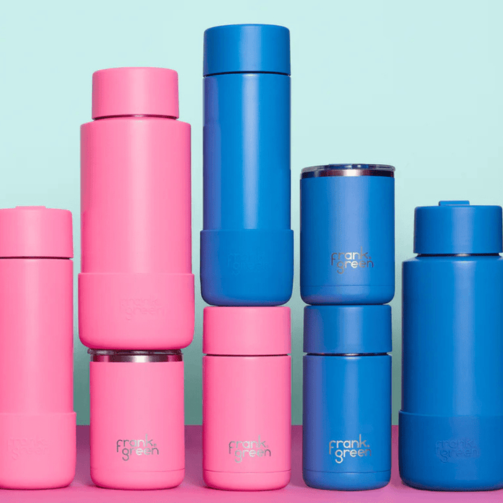 Blue Lagoon 34oz / 1 Ltr Stainless Steer Ceramic Reusable bottle Limited Edition Drink Bottles Frank Green