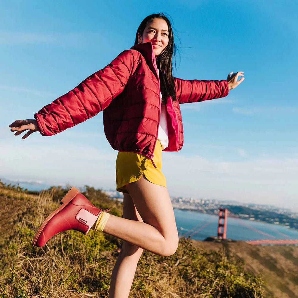 Bobbi Gumboot // Beetroot Pink boots Merry People