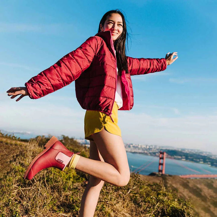 Bobbi Gumboot // Beetroot Pink boots Merry People