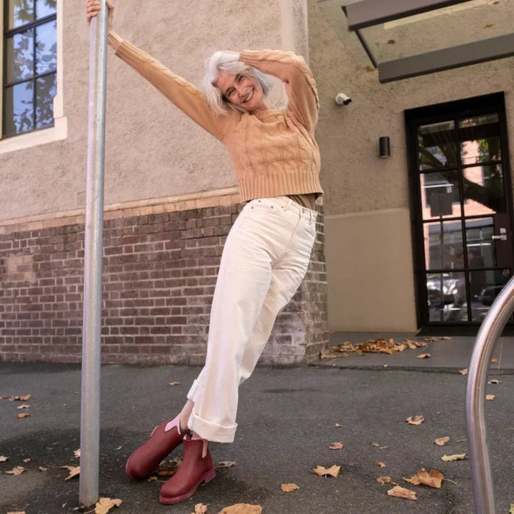 Bobbi Gumboot // Beetroot Pink boots Merry People