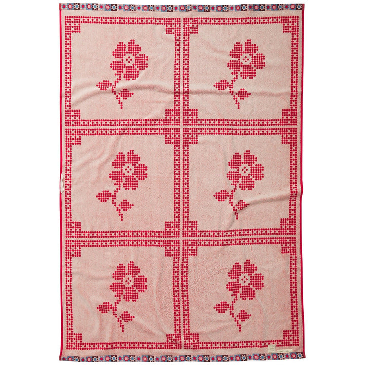 Bonny Bath Sheet - Poppy towel Sage &amp; Clare