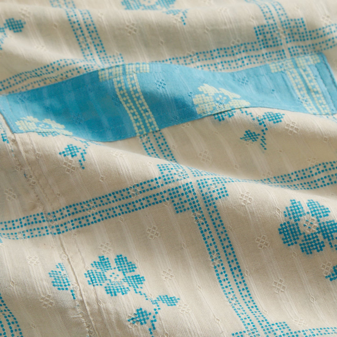 Bonny Cotton Robe - Turquoise bath robe Sage &amp; Clare