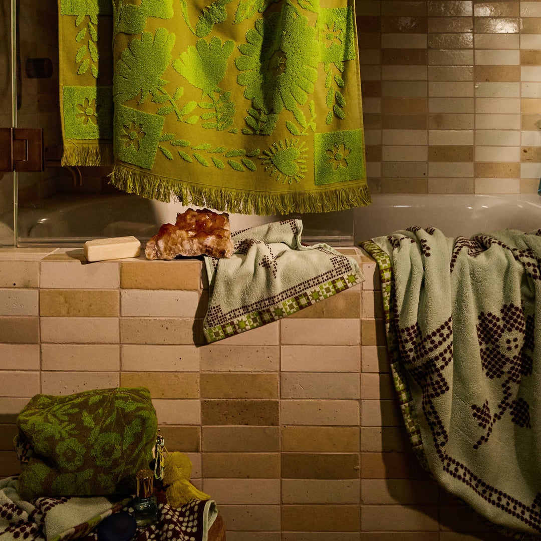 Bonny Face Washer Set - Fluorite towel Sage &amp; Clare