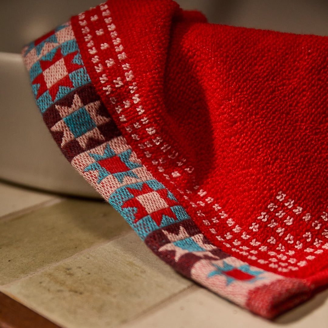 Bonny Face Washer Set - Poppy towel Sage &amp; Clare