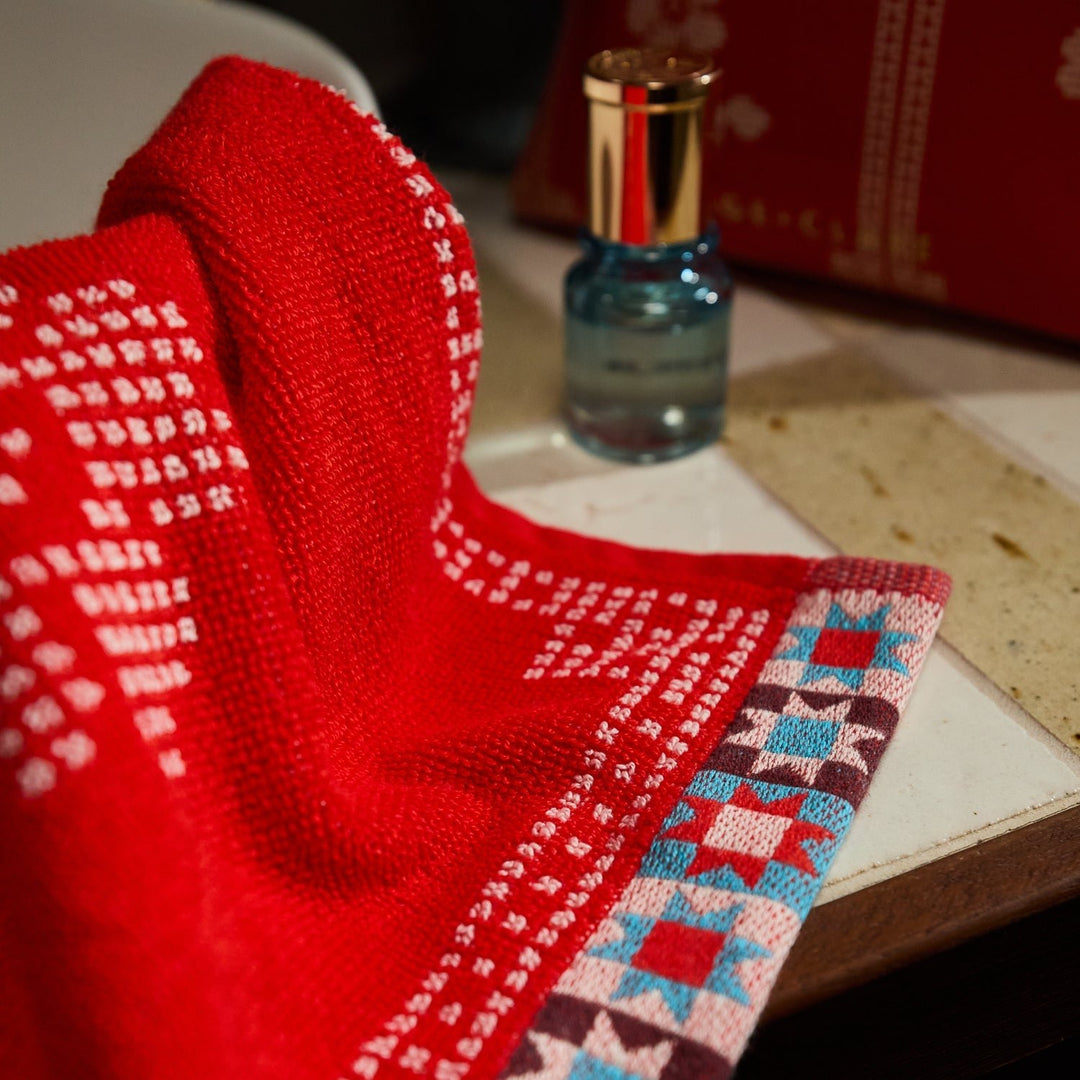 Bonny Hand Towel - Poppy towel Sage &amp; Clare