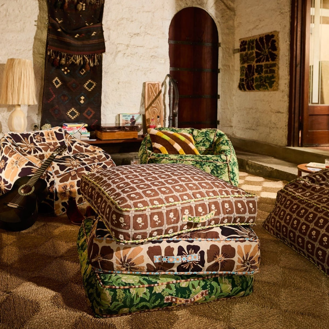 Bonny Jacquard Floor Cushion - Stanleyandstone