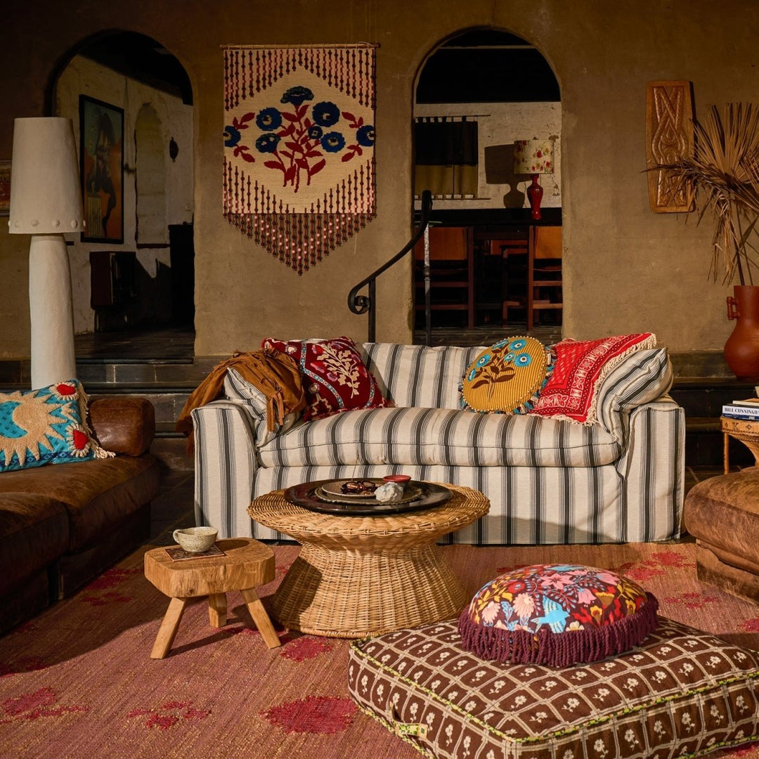 Bonny Jacquard Floor Cushion - Stanleyandstone