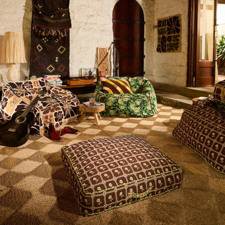 Bonny Jacquard Floor Cushion - Stanleyandstone
