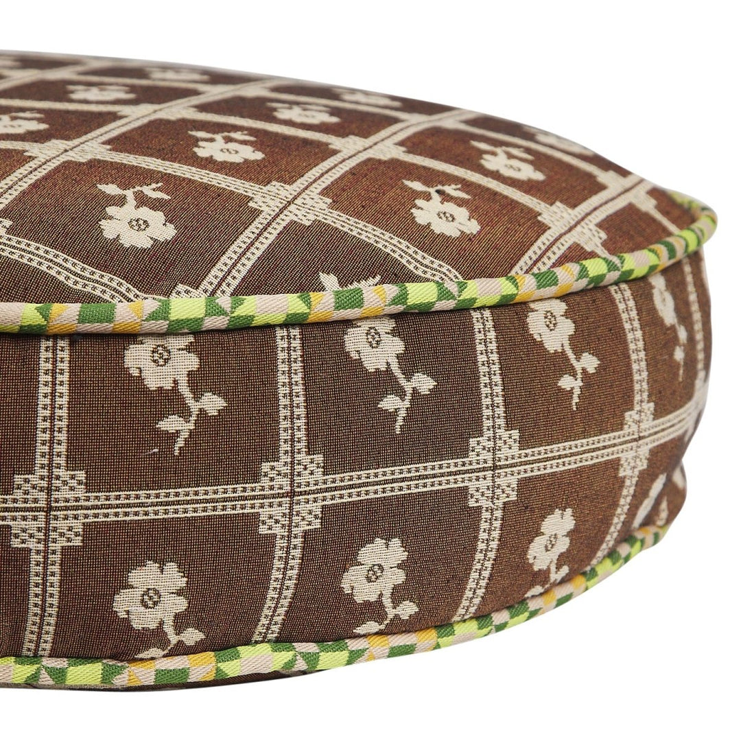Bonny Jacquard Round Floor Cushion - Stanleyandstone