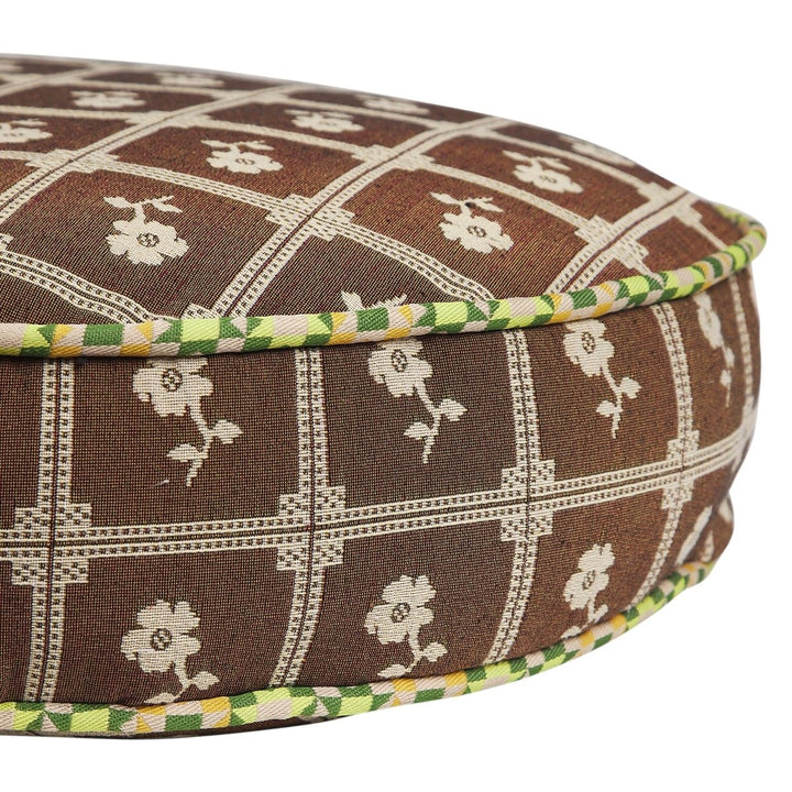 Bonny Jacquard Round Floor Cushion - Stanleyandstone
