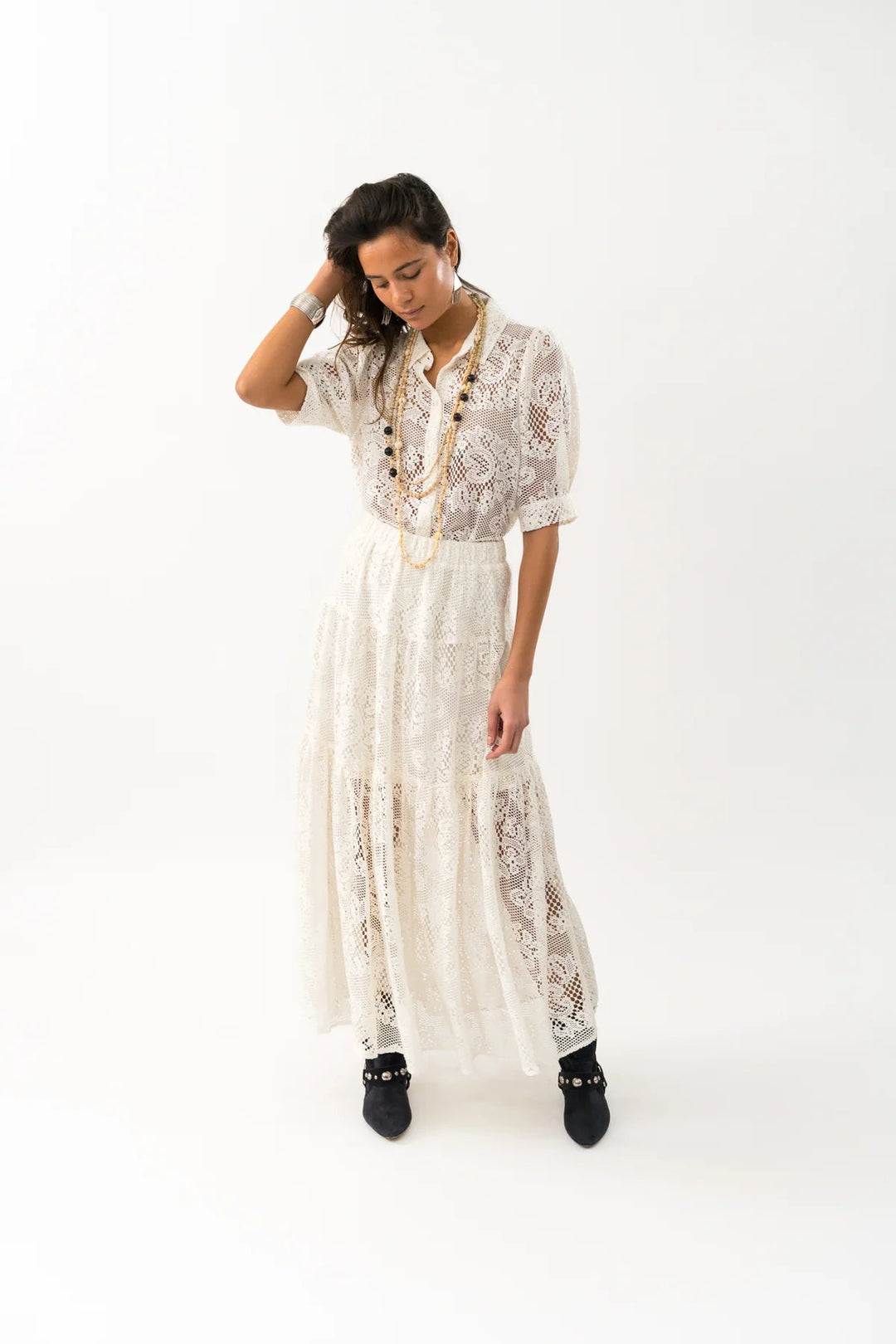 Bono Shirt - Creme blouse Lollys Laundry
