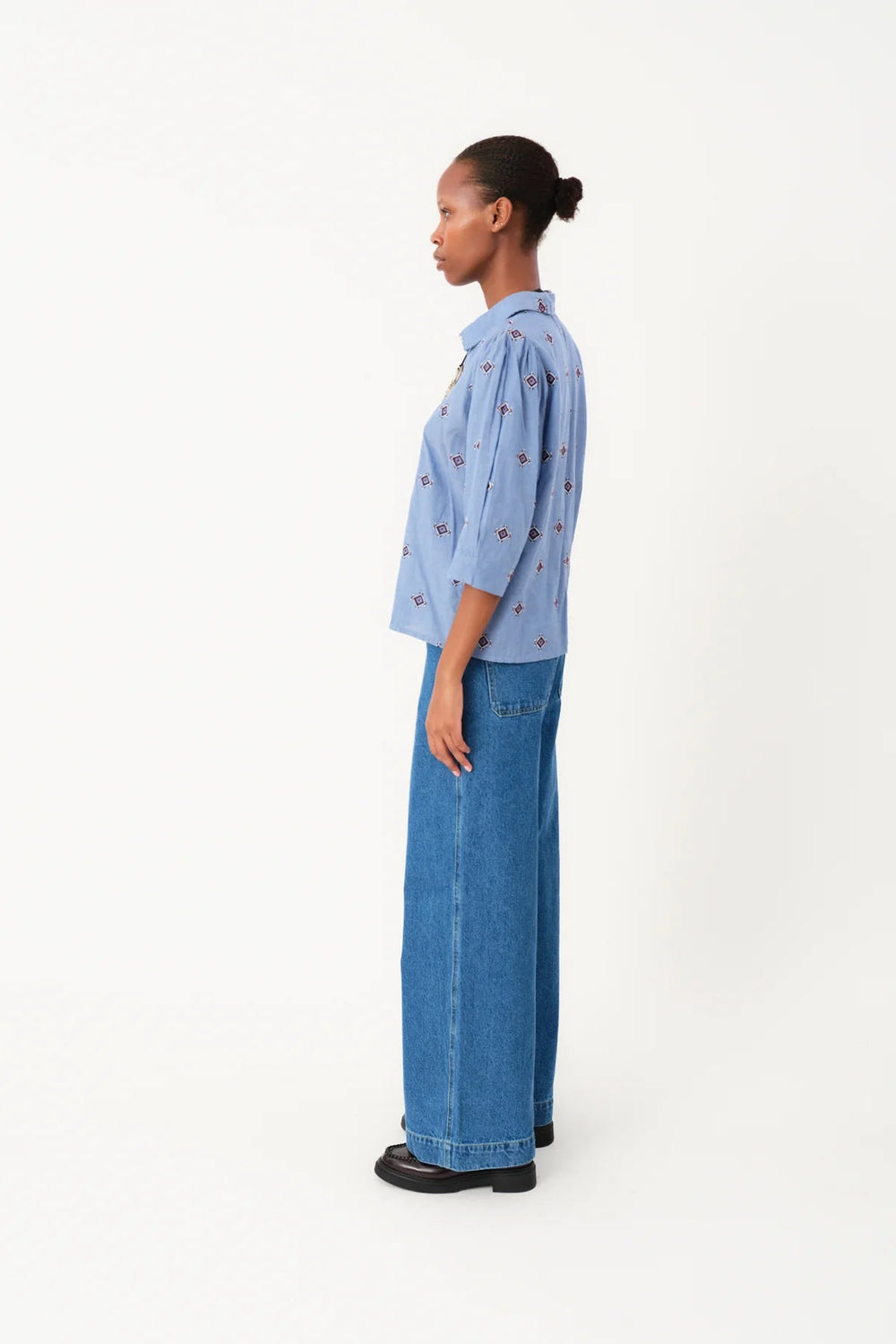 Bono Shirt - Light Blue Blouse Lollys Laundry