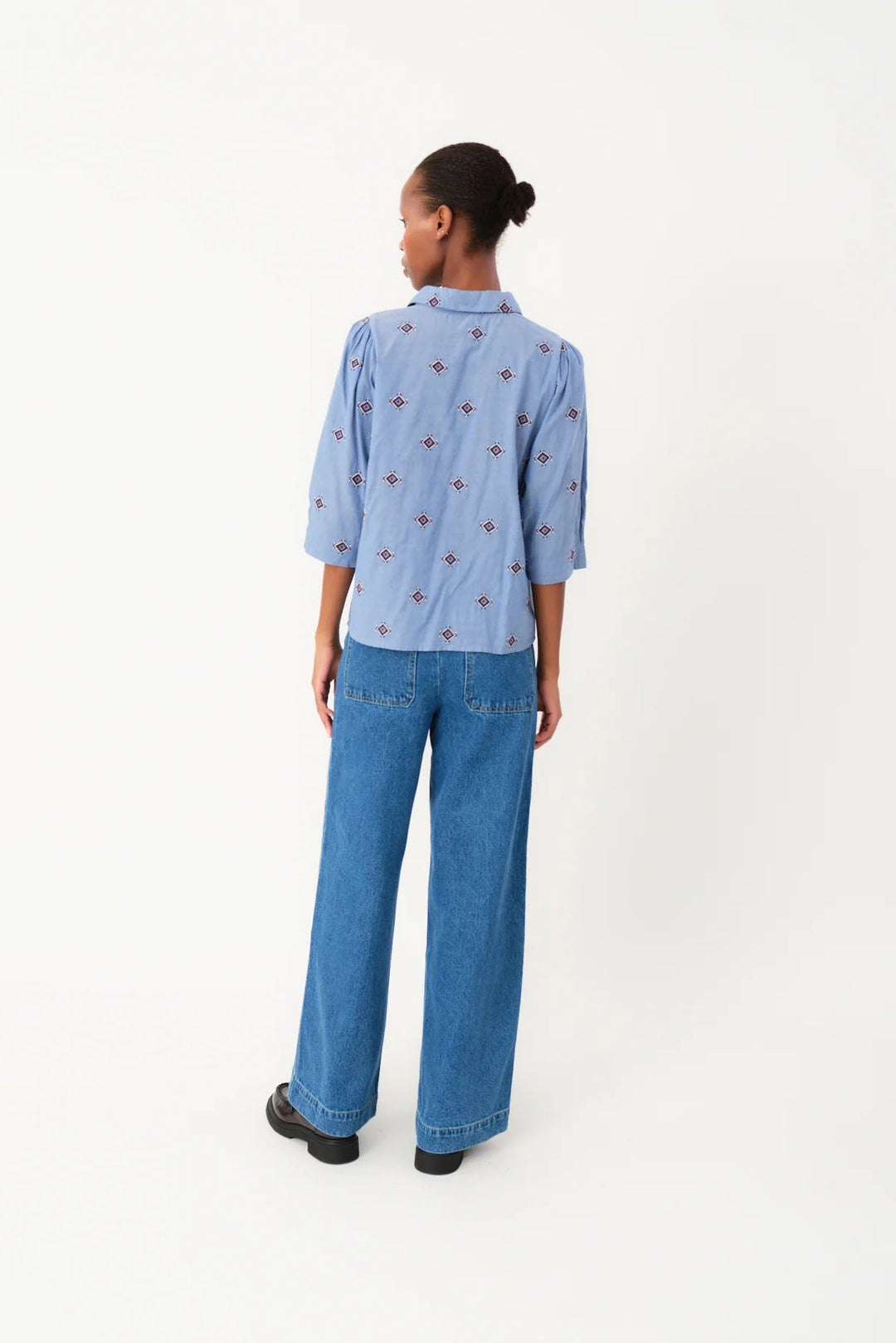 Bono Shirt - Light Blue Blouse Lollys Laundry